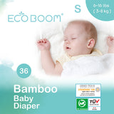 Eco Boom - Premium Bamboo Diapers - Size 2 - S - 36pcs